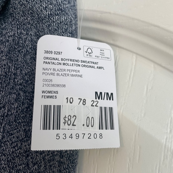 Roots Original Boyfriend Sweatpant Women's Medium - Picture 4 of 6